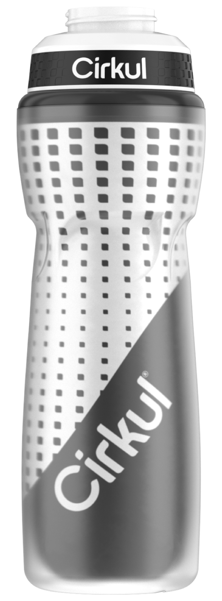 22oz. Insulated Squeeze Plastic Bottle & Sport Lid